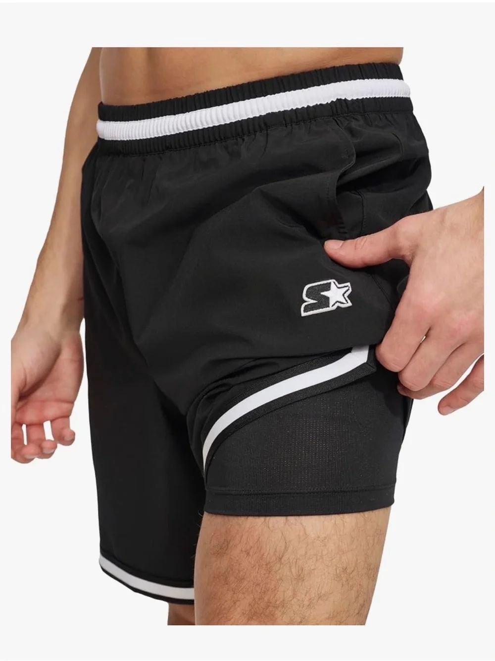 Starter Men's Quick Dry Stretch Volley Swim Trunk Size: Large